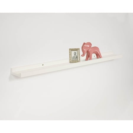 Home Improvement 1.25 x 31.5 x 3.5625 in. Photo Ledge White Decorative Wall Shelf HO3042544